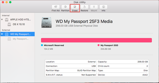 can i re-format a western digital passport for mac